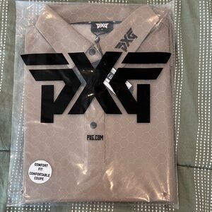 PXG Men's comfort fit Beige Polo Shirt Medium